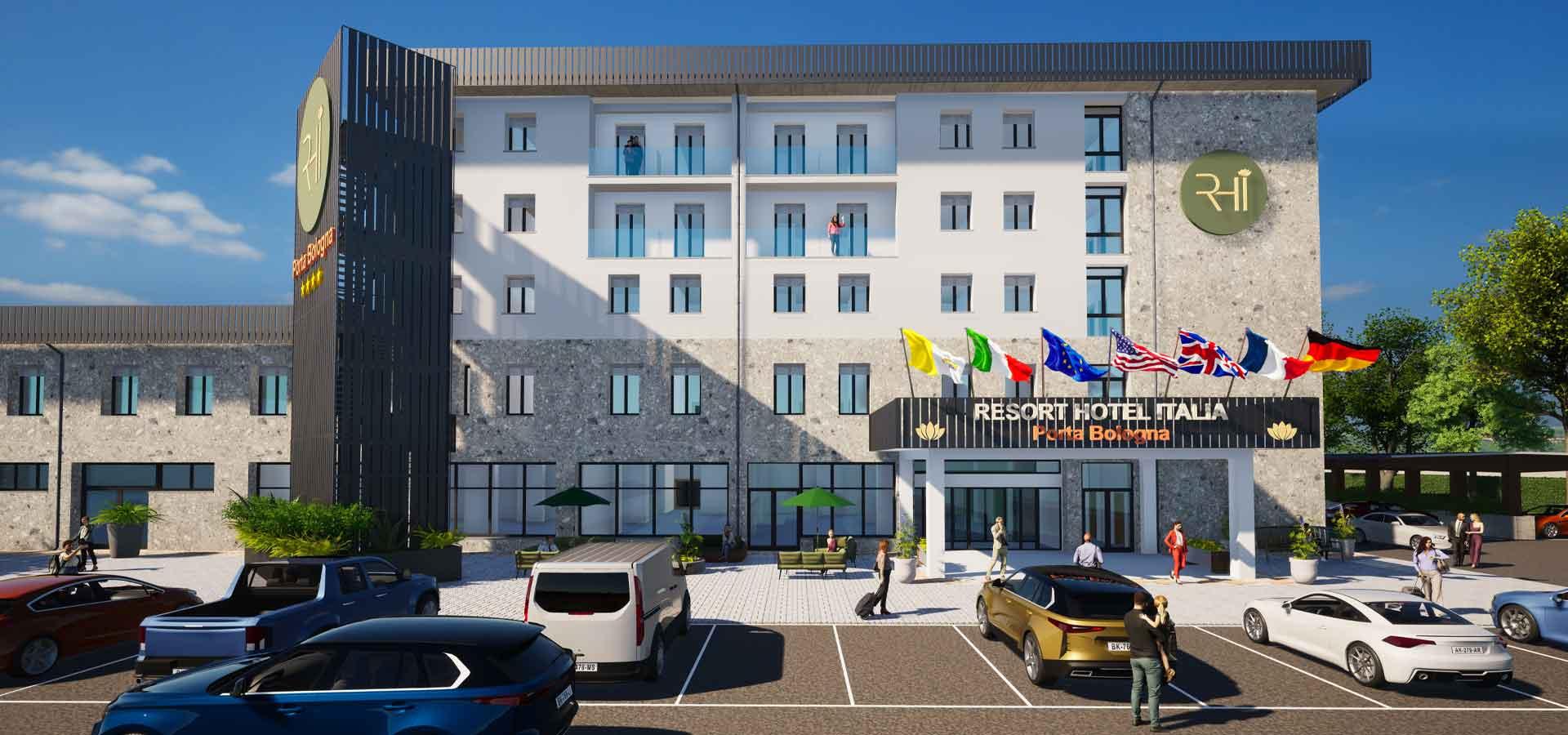 Rhi Porta Bologna Hotel Pieve di Cento Bagian luar foto